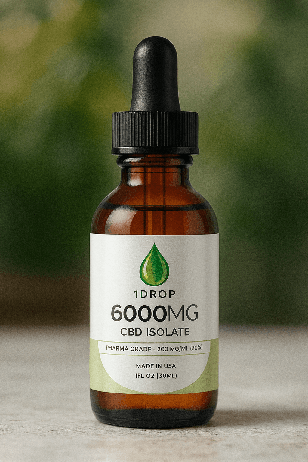 1DROP 6000 mg Isolate bottle